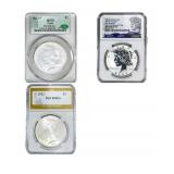 [3 Coins] 1922-2023 Silver Peace Dollar PF/MS65-70