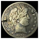1897-O Silver Barber Half Dollar LIGHTLY  CIRCULA