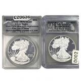 [2 Coins] 2007-2013 Silver Eagle PR70 DCAM