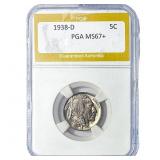 1938-D Buffalo Nickel PGA MS67+
