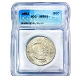 1953 Washington Carver Half Dollar ICG MS65
