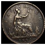 1882 H Great Britain Copper Farthing