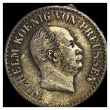1873 C Prussia Silver 2 1/2 Silber Groschen
