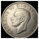 1950 Great Britain Silver 1/2 Crown