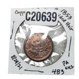 1853 Braided Hair Half Cent