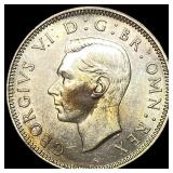 1945 Great Britain Silver 1 Shilling