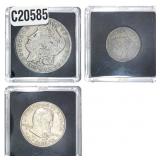[3 Coins] 1809-1922 U.S. Coin Lot 1C-$1