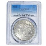 1888 Morgan Silver Dollar PCGS MS63
