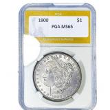 1900 Morgan Silver Dollar PGA MS65