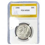 1946 Walking Liberty Half Dollar PGA MS66