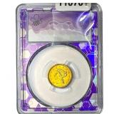 1852 $2.50 Gold Quarter Eagle PCGS AU58