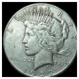1927 Peace Silver Dollar NEARLY UNCIRCULATED