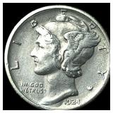 1924-S Silver Mercury Dime CLOSELY UNCIRCULATED