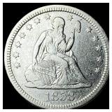 1858 Seated Liberty Quarter NEARLY  UNCIRCULATED