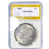 1888 Morgan Silver Dollar PGA MS65