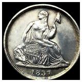 1837 Sm Dt Seated Liberty Half Dime