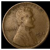 1924-D Lincoln Wheat Cent LIGHTLY CIRCULATED