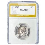 1940 Jefferson Nickel PGA PR67+