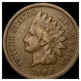 1908-S Indian Head Cent LIGHTLY CIRCULATED