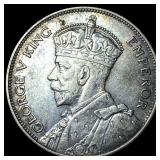 1934 New Zealand Silver 1/2 Crown