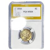 1916 Buffalo Nickel PGA MS64