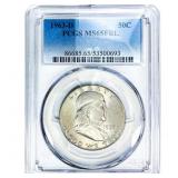 1963-D Franklin Half Dollar PCGS MS65 FBL