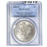 1884-O Morgan Silver Dollar PCGS MS63