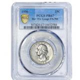 1956 Washington Silver Quarter PCGS PR67