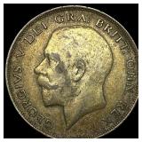 1923 Great Britain Silver 1/2 Crown