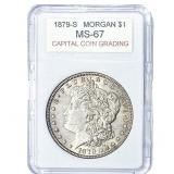 1879-S Morgan Silver Dollar  MS67