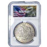 1878 7TF Morgan Silver Dollar IGCS MS62+