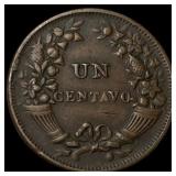 1904 Peru Bronze 1 Centavo