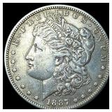 1887 Silver Morgan Dollar CLOSELY UNCIRCULATED