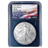 2022 Silver Eagle NGC MS70