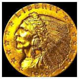 1929 Indian Head Gold $2.50 Quarter Eagle CLOSELY
