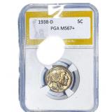 1938-D Buffalo Nickel PGA MS67+