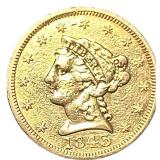 1843 $2.50 Gold Quarter Eagle