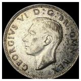 1944 Great Britain Silver 1/2 Crown
