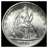 1861-O Seated Liberty Half Dollar