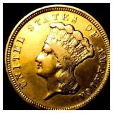 1854 $3 Gold Piece