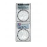 [2 Coins] 2021 Silver Eagle PCGS MS70