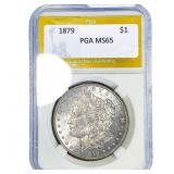 1879 Morgan Silver Dollar PGA MS65