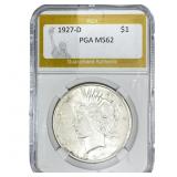 1927-D Silver Peace Dollar PGA MS62