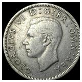 1951 Great Britain Silver 1/2 Crown
