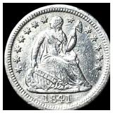 1841-O Silver Seated Liberty Half Dime CHOICE  AU