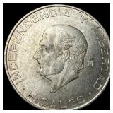 1956 Mexico Silver 5 Pesos