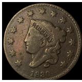 1830 Coronet Head Large Cent NICELY CIRCULATED