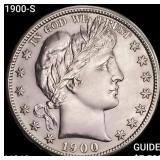 1900-S Barber Half Dollar CHOICE BU