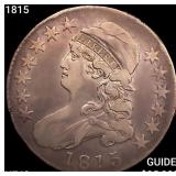 1815 Capped Bust Half Dollar NEARLY UNCIRCULATED