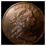 1802 S-225 Draped Bust Large Cent